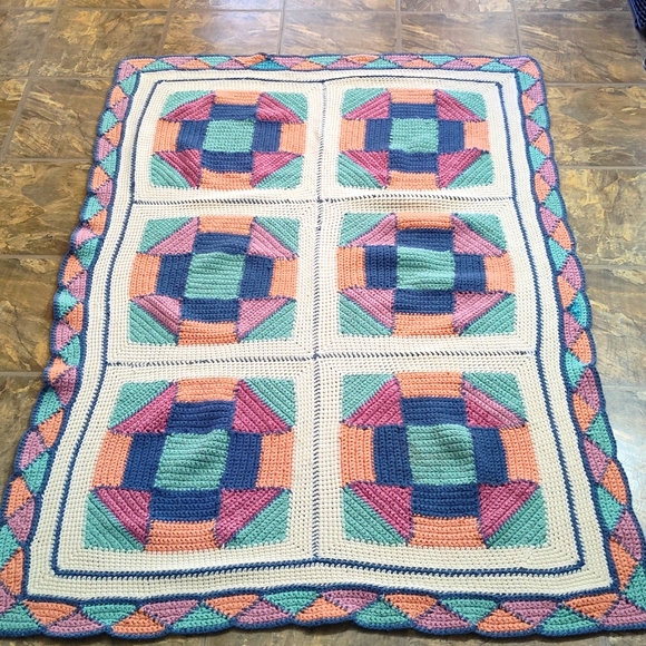 Vintage Crochet Throw - Picture 5 of 5